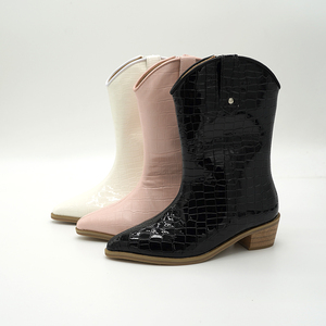 Bottes de <span class=keywords><strong>cowboy</strong></span> pour enfant, personnalisées, à bout pointu, hauteur genou, style western, vente en gros, chaussures plates décontractées pour enfants - Product Image 2