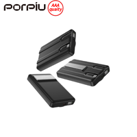 Batterie externe magnétique ultra-fine 2-en-1 sans fil 10000mAh avec support, charge rapide PD22.5W, affichage LED, entrée Type-C