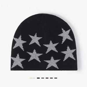 Bonnet tricoté personnalisé pour l'hiver, style ski, avec doublure en fausse fourrure polaire, motif jacquard étoile, style Y2K - Product Image 1