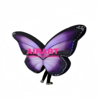 Meilleure vente led costume d'aile de papillon gonflable éclairé pour la décoration de fête