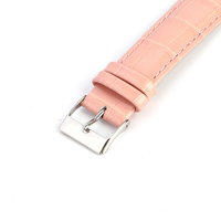 Correas de Reloj de Cuero de Alta Calidad, Clásicas, Brillantes, con Grabado de Piel de Cocodrilo, Acolchadas, Cosidas a Mano, Impermeables, con Hebilla