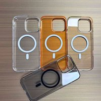 Étui de téléphone magnétique transparent haute clarté pour 16 Pro/Pro Max, coques de charge sans fil transparentes