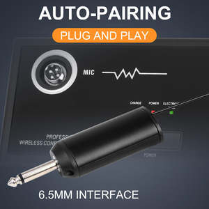 Microphone de conférence sans fil UHF QU7 USB à col de cygne, microphone à condensateur pour l'enseignement et les discours - Product Image 5