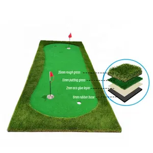 Hot Sale Large Size Golf Putting Equipment Benutzer definierte Golf Putting Green für Indoor Outdoor Backyard Putting Practice