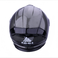 Fabricant de casques de moto intégraux personnalisés OEM, casque de course à motif en fibre de carbone pour les acheteurs en gros