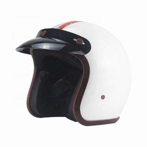 Vintage riding <strong>helmet</strong> abs s m l xl xxl 3 4 open half <strong>motorcycle</strong> hlaf face <strong>helmet</strong> universal fit for motorbikes - Product Image 1