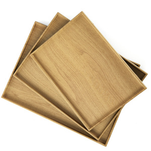 Rectangular Wooden <b>Tray</b> Set Yellow Wood Grain Serving <b>Tray</b> For <b>Tea</b> Coffee Dessert Sushi Japanese Korean Cuisine - Product Image 2