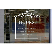 Autocollant de fenêtre auto-adhésif logo imprimé amovible en PVC conception personnalisée autocollant de fenêtre imprimé UV pour la publicité en magasin