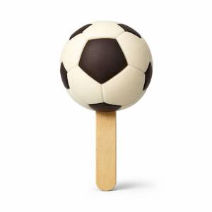 Glace en forme de ballon de football 3D Coupe du <span class=keywords><strong>Monde</strong></span>, saveur biscuit au lait, emballée individuellement et en sachet, dessert fantaisie - Product Image 2