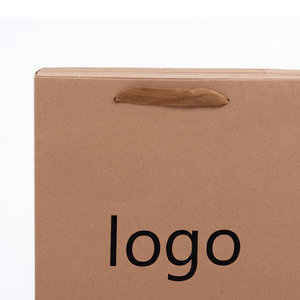 Sacs en papier kraft imprimés à la main, réutilisables, best-sellers, durables, écologiques, design classique, poignées robustes, pour le shopping - Product Image 2