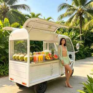 Camions de restauration mobiles capables de préparer des glaces à la noix de <span class=keywords><strong>coco</strong></span>, des desserts et des boissons, avec cuisines multifonctionnelles personnalisables. - Product Image 1