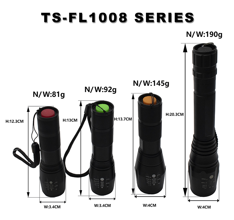 High Brightness Tactical LED Flashlight - 2000 Lumens, Long Range 2km, Ideal for Emergency & Camping Use, IP65 Rated High Brightness Tactical LED Flashlight - 2000 Lumens, Long Range 2km, Ideal for Emergency & Camping Use, IP65 Rated