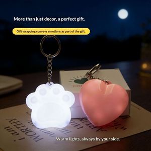 Juguete Infantil, Lámpara de Ambiente Inteligente con Sensor Táctil, Adorno Colgante, Accesorio de Regalo, Luz para Dormir, Cuidado de los Ojos, Luz Nocturna en Forma de Corazón - Product Image 4