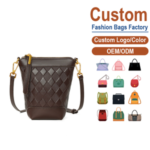 Bolso Bandolera Mini de Cuero Genuino con Cierre de Cremallera, Diseño Grabado Retro, Premium, para Teléfono, Verano, Procesamiento ODM - Product Image 1