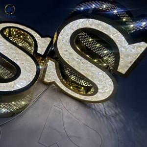 Enseigne lumineuse en acrylique pour magasin <span class=keywords><strong>de</strong></span> plein air, enseigne en lettres 3D en relief avec éclairage frontal, enseigne lumineuse pour salon <span class=keywords><strong>de</strong></span> beauté - Product Image 1