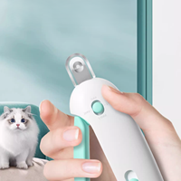 Outils de toilettage portables professionnels et réglables, avec LED, alimentés par batterie, pour chats, chiens, chatons, coupe-ongles pour animaux de compagnie