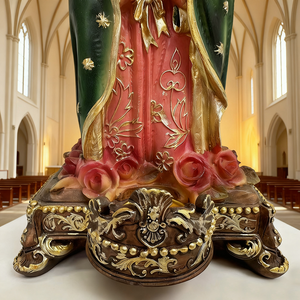 Regalo Religioso, Portavelas Mexicano <span class=keywords><strong>de</strong></span> la Virgen María, Candelabro <span class=keywords><strong>de</strong></span> <span class=keywords><strong>Nuestra</strong></span> <span class=keywords><strong>Señora</strong></span> <span class=keywords><strong>de</strong></span> <span class=keywords><strong>Guadalupe</strong></span> para Decoración Navideña - Product Image 4