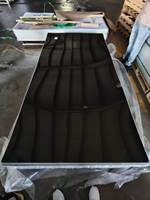 Plaque en acrylique coulé noir de 3 mm, PMMA solide pour la fabrication de panneaux, processus laser, découpe personnalisée