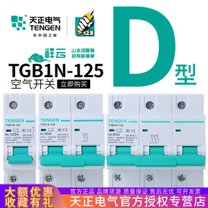 Disjoncteur Tengen Tgb1n 125 2P 3P 100A Type D pour la protection du démarrage du moteur - Product Image 5