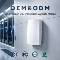 Sensor de CO2 Profesional para HVAC, Ahorro de Energía, Senseair S12, Modbus RS485, IP30, Montaje en Pared, Alta Precisión para Edificios Ecológicos