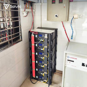 Solvic 51.2V 200Ah ラックマウント型リチウム電池 10.2kWh LiFePO4 家庭用 オフィス用 ソーラーバックアップ 最大16台並列接続可能 - Product Image 1