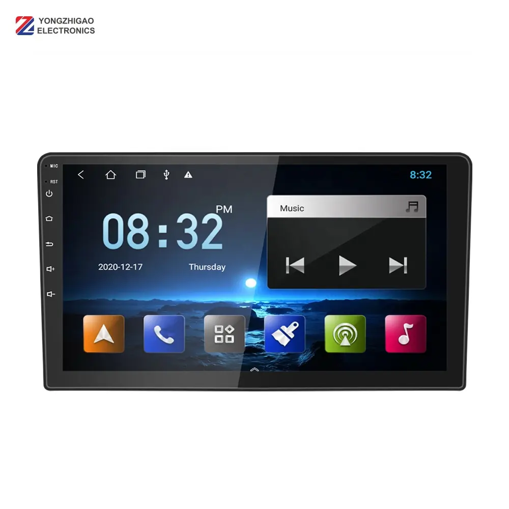 Lecteur DVD de voiture à écran tactile Android, radio stéréo GPS, système de navigation, audio, électronique automobile, vidéo, 9 ", 10".