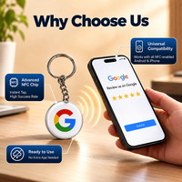 Carte NFC en PVC programmable en gros, mini, 13,56 MHz, 144 octets, pour réseaux sociaux et avis Google, pour la croissance des abonnés de votre boutique
