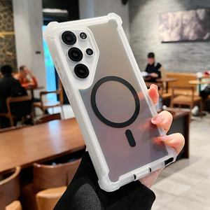 Gradiente Laser Shell Shell custodia per <span class=keywords><strong>Samsung</strong></span> per Galaxy S24 Ultra S25 Plus Wireless ricarica forte magnetico del telefono cellulare - Product Image 4