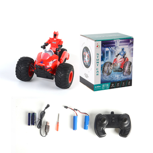 <span class=keywords><strong>Moto</strong></span> de transformación de deriva de Control remoto eléctrico de 2,4 GHz con luz de música 360 RC Stunt Car motocicleta juguetes niños - Product Image 6