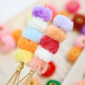 ลูกปัดขนกระต่ายเทียมขนาด 20 มม. สำหรับทำเครื่องประดับ DIY จี้ห้อยทำมือ หลายสี - Product Image 3