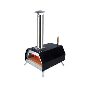 Four à pizza portable en acier inoxydable de <span class=keywords><strong>13</strong></span> pouces au gaz <span class=keywords><strong>propane</strong></span> et au bois pour un usage domestique en plein air - Product Image 1