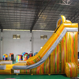 Inflatable Huge hấp dẫn vui vẻ Vàng trượt nước cho người lớn và trẻ em - Product Image 3