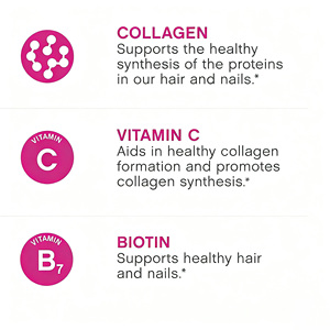 Marque privée Pilules anti-âge et cheveux pour la peau Comprimés de collagène marin hydrolysé à la vitamine C, acide hyaluronique végétalien - Product Image 4