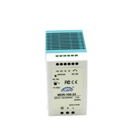 Alimentation à découpage MDR 10W-100W CE/FCC avec garantie de 2 ans, sortie simple AC-DC pour caméra de surveillance CCTV, montage sur rail DIN