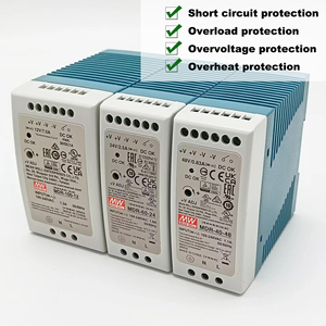 Fuente de Alimentación Industrial Meanwell para Riel DIN, 60W 48V <span class=keywords><strong>MDR</strong></span>, 10W 20W 40W 100W, Fuente de Alimentación Conmutada Original <span class=keywords><strong>Mean</strong></span> <span class=keywords><strong>Well</strong></span>, 5V 12V 15V 24V - Product Image 3