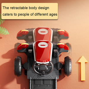 Juguete de Auto Retráctil con Diseño de Dibujos Animados, Modelo de Auto de Carreras, Go-Kart Eléctrico con Batería de 12v - Product Image 2