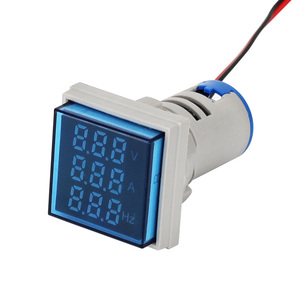 3-en-1 voltmètre ampèremètre fréquencemètre led affichage numérique tension ampère hertz mètre <span class=keywords><strong>mesure</strong></span> bleu - Product Image 6