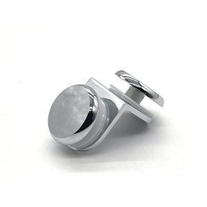Clip Redondo de Aleación de Zinc <span class=keywords><strong>para</strong></span> Unir Vidrio a Vidrio, Clip de Partición de 90 Grados <span class=keywords><strong>para</strong></span> Mampara de Ducha, Vidrio sin Marco - Product Image 4