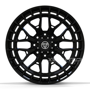 Ruota forgiata fuoristrada nera lucida 8x165.1 8x170 8x180 8x8x200 Design SUVs picktruck 4x4 fuoristrada ruote per veicoli fuoristrada - Product Image 5