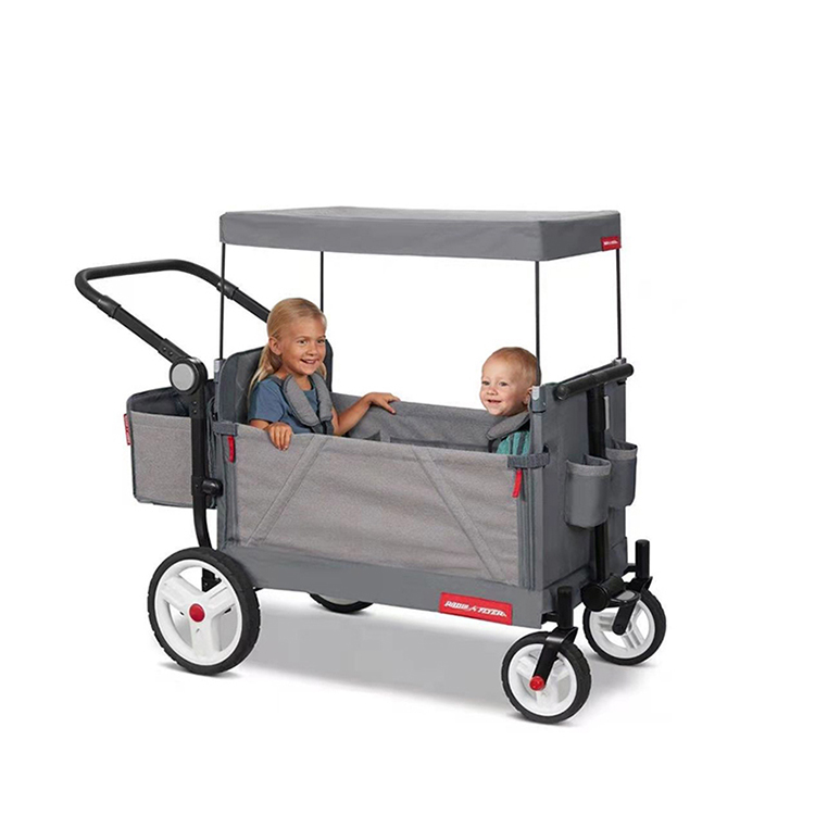 Кемпинг пляж вагон пуш-ап, для прогулок, складная, садовый вагон с навесом для детей супермаркета торгового тележки