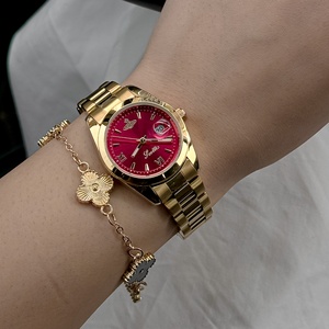 <span class=keywords><strong>Montre</strong></span> à quartz pour <span class=keywords><strong>femme</strong></span> Scottie 9789, luxueuse, colorée et tendance, bracelet en acier inoxydable, mouvement japonais, étanche 30m - Product Image 1