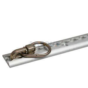 <span class=keywords><strong>Chargement</strong></span> de remorque de <span class=keywords><strong>moto</strong></span> en aluminium Fixation à goujon simple Anneau d'ancrage de voie en L <span class=keywords><strong>Rail</strong></span> de ligne aérienne à dégagement rapide - Product Image 6