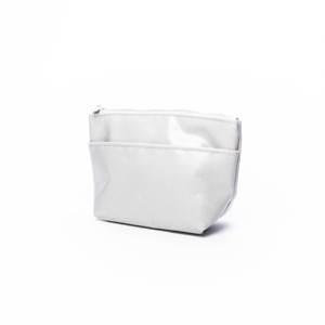 Well-Designed <b>Large</b> Capacity Grey PVC Zip Storage <b>Bag</b> Fashionable Cube <b>Makeup</b> <b>Bag</b> Logo Use Small Cosmetics <b>Bag</b> Zipper Mesh - Product Image 3