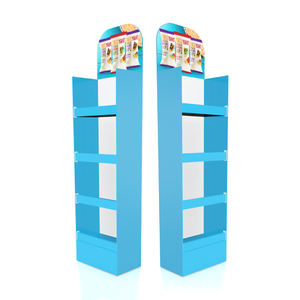 スーパーマーケットプロモーション段ボール食品スネークディスプレイラックはポテトチップスディスプレイラックを敷設します - Product Image 6