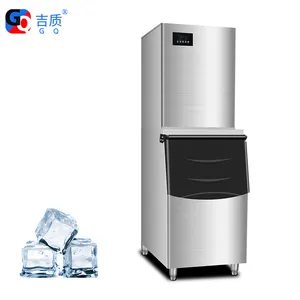 GQ-500 500KG One Day Commercial Big Capacity Output Water Dispenser Ice Maker Ice Cube Making Machine New Product 2020 CE 200 GQ