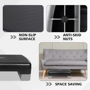 แท่นแอโรบิกปรับระดับได้สำหรับออกกำลังกายที่บ้าน เสริมสร้างร่างกาย - Product Image 4