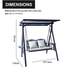 <span class=keywords><strong>Design</strong></span> moderno 2 persone confortevoli mobili da esterno giardino balcone 2 posti amaca in metallo appeso giardino altalene da giardino - Product Image 4