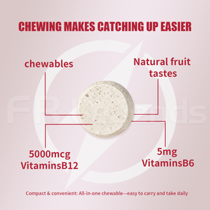 Tabletas Masticables de Vitamina B12 OEM ODM, Aumento de Energía, Estimulación del Metabolismo, Tabletas Multivitamínicas Veganas - Product Image 3