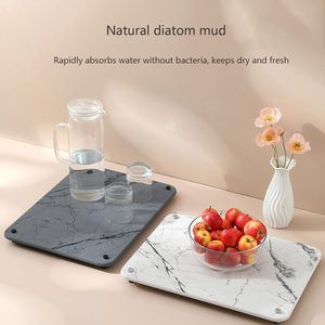 Tapete de Piedra para Secar Platos en la Cocina, Antideslizante, Resistente al Calor, de Secado Rápido, Ecológico, de Tierra de Diatomeas - Product Image 3