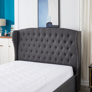 Bed Frame Storage Bed Frame QUEEN GAS LIFT GREY Fabric Upholstered Storage Bed Frame